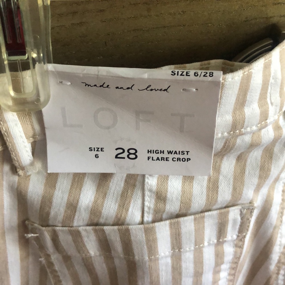 New Loft high waist flare crop, size 6/28 - Picture 7 of 10